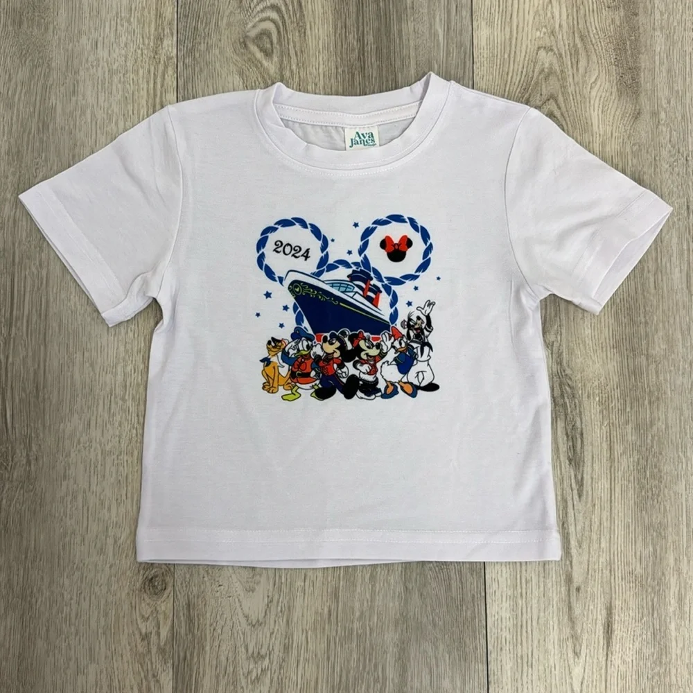 Disney cruise 2024 kids shirt size 2/3 - Picture 1 of 3
